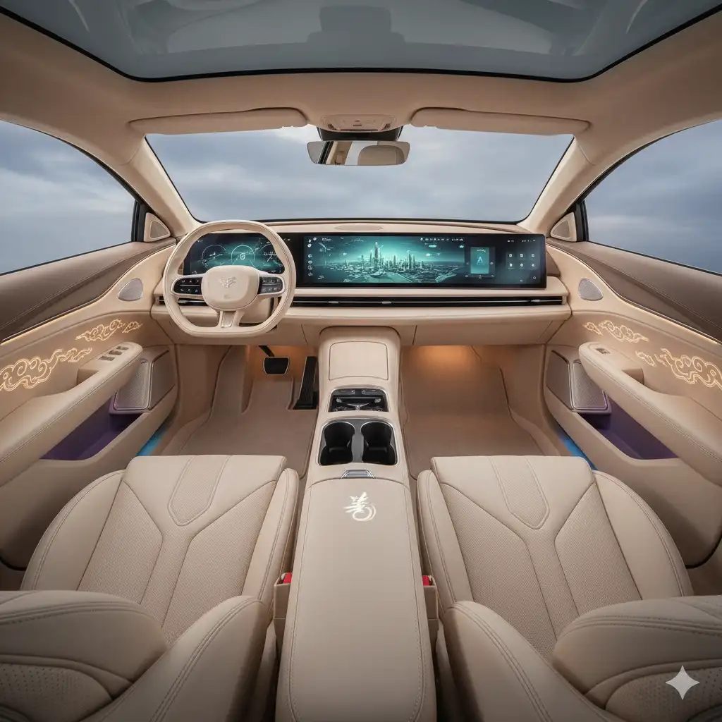 Od lodówek po łóżka: Jak chińscy producenci redefiniują wnętrza samochodów elektrycznych